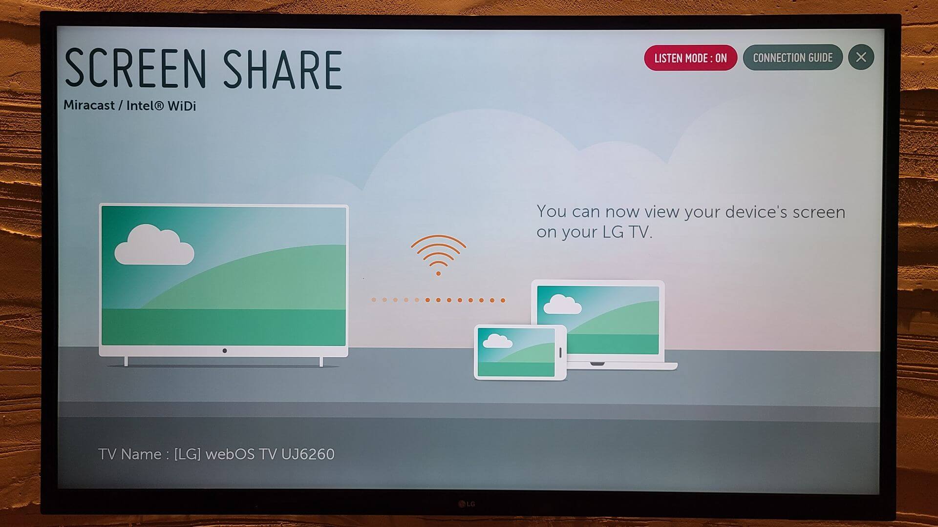 Screen Share app on smart tv