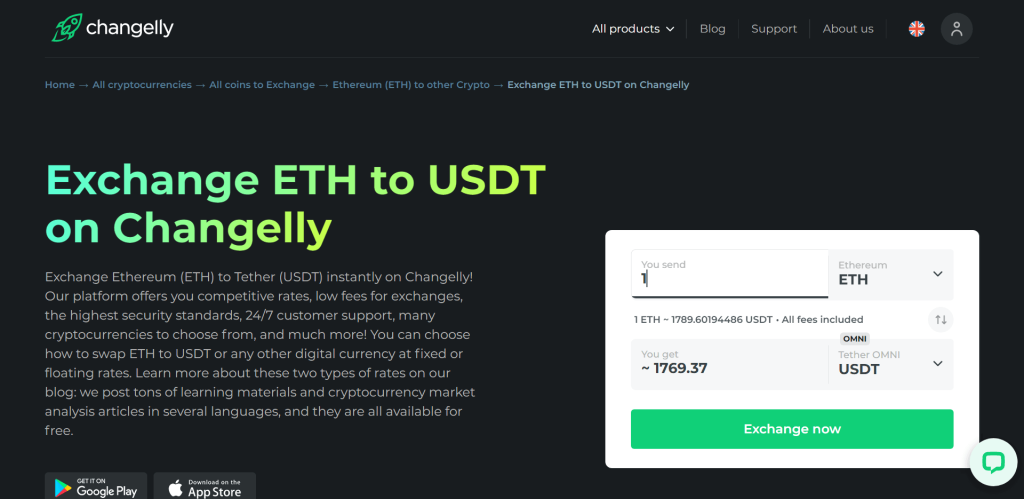 Binance eth to usdt