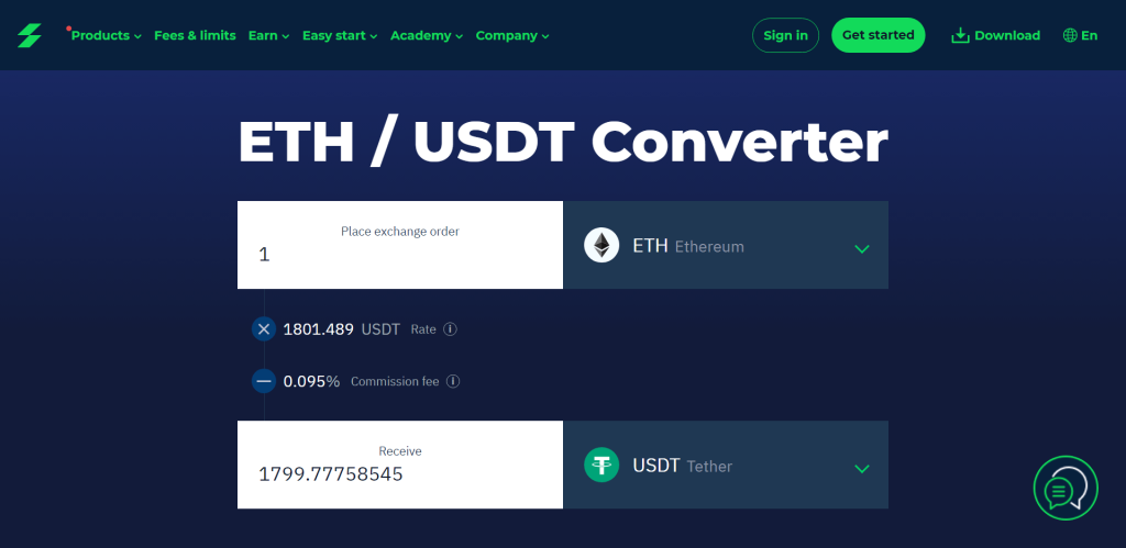 Stormgain eth to usdt